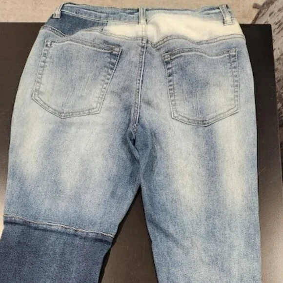 Venus Patchwork Distressed Skinny Jeans - Size 2 | Edgy & Trendy - Picture 6 of 7